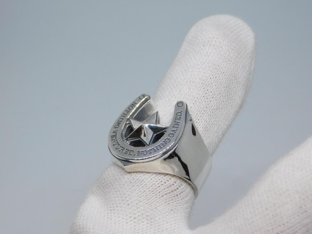 【在庫処分セール】新品　13号　ドクターモンロー　ホースシュー　スター　リング