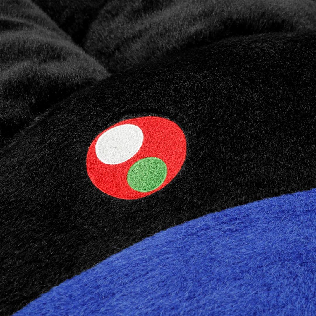 年始セール❗️カイカイキキ『村上隆』お花クッション / ブラックx青 (30cm)