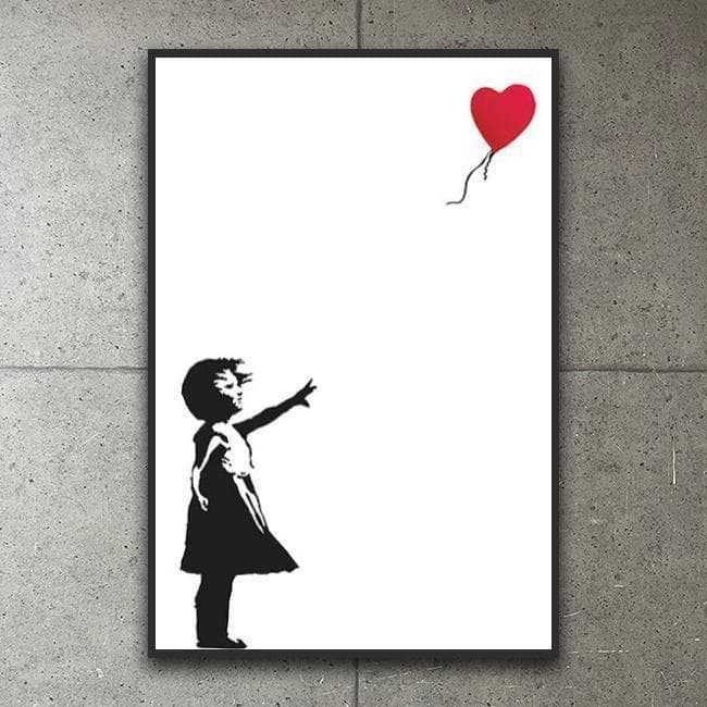 人気のバンクシー作品!!/額装済2点セット!!/ポスター/アート/インテリア