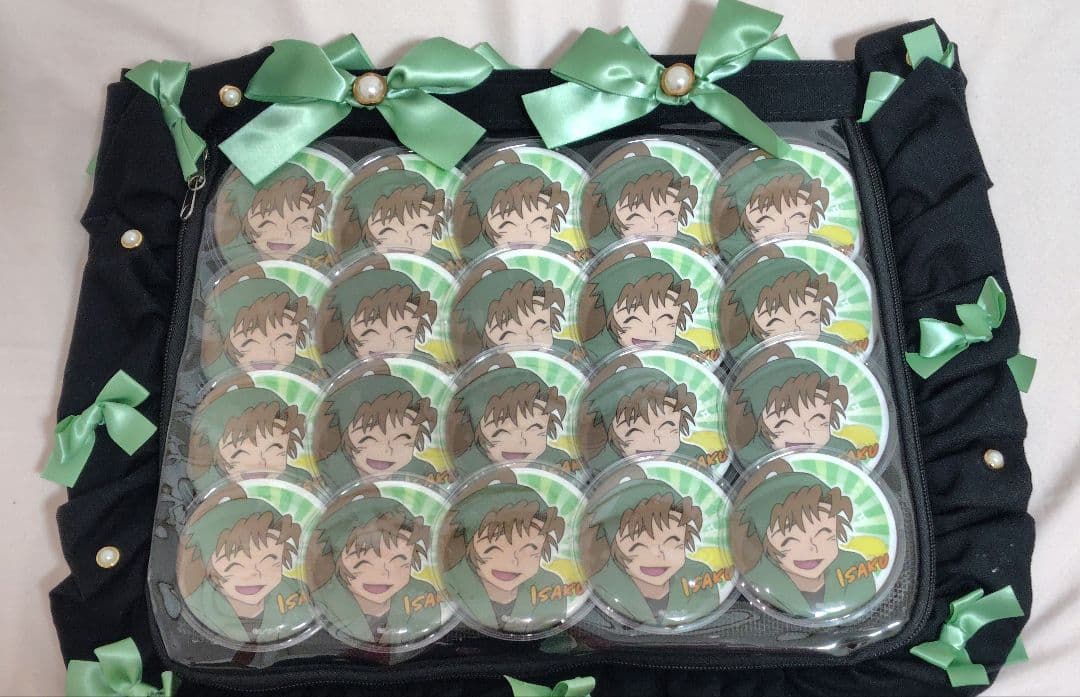 善法寺伊作 痛バッグ 百面相缶バッジ