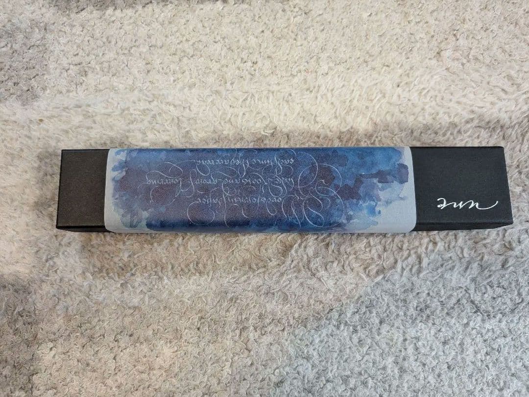 【新品未使用】aunガラスペン　光彩　色流し　春風　F