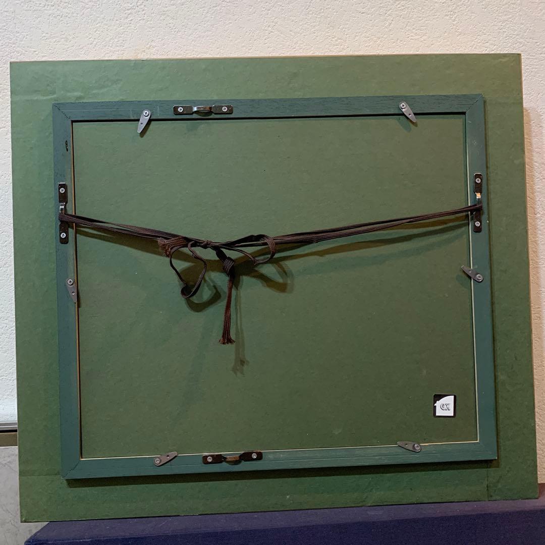 絵画　油彩肉筆画　真作　姫野陸郎『海辺』F3