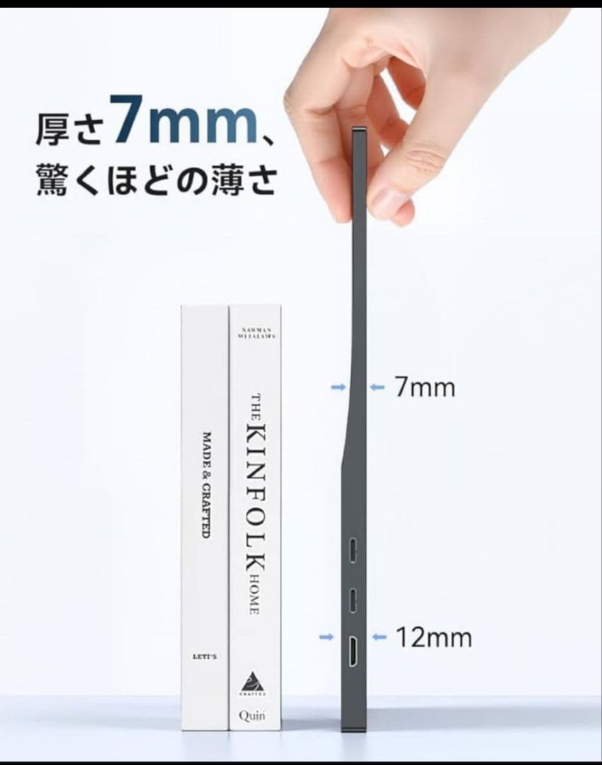 モバイルモニター IPS液晶パネル ミニHDMI 15.6インチ 自立型　一体型