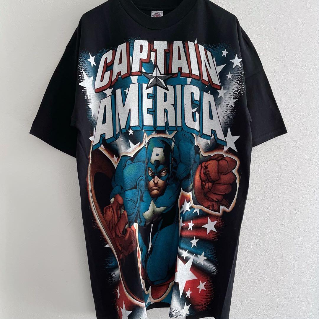 キャプテン・アメリカ Tシャツ XLサイズ 漫画 コミック アニメ ビンテージ