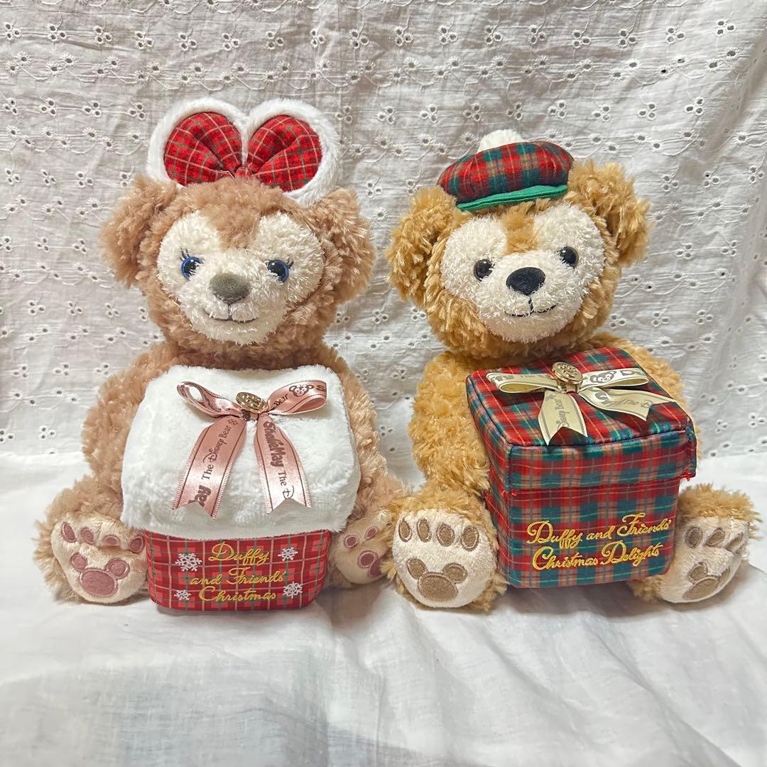 ダッフィーシェリーメイディズニークリスマスギフトボックスぬいぐるみディズニーシー