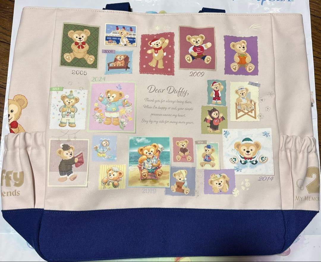 トートバッグ　ディズニー 20周年 ダッフィー duffy