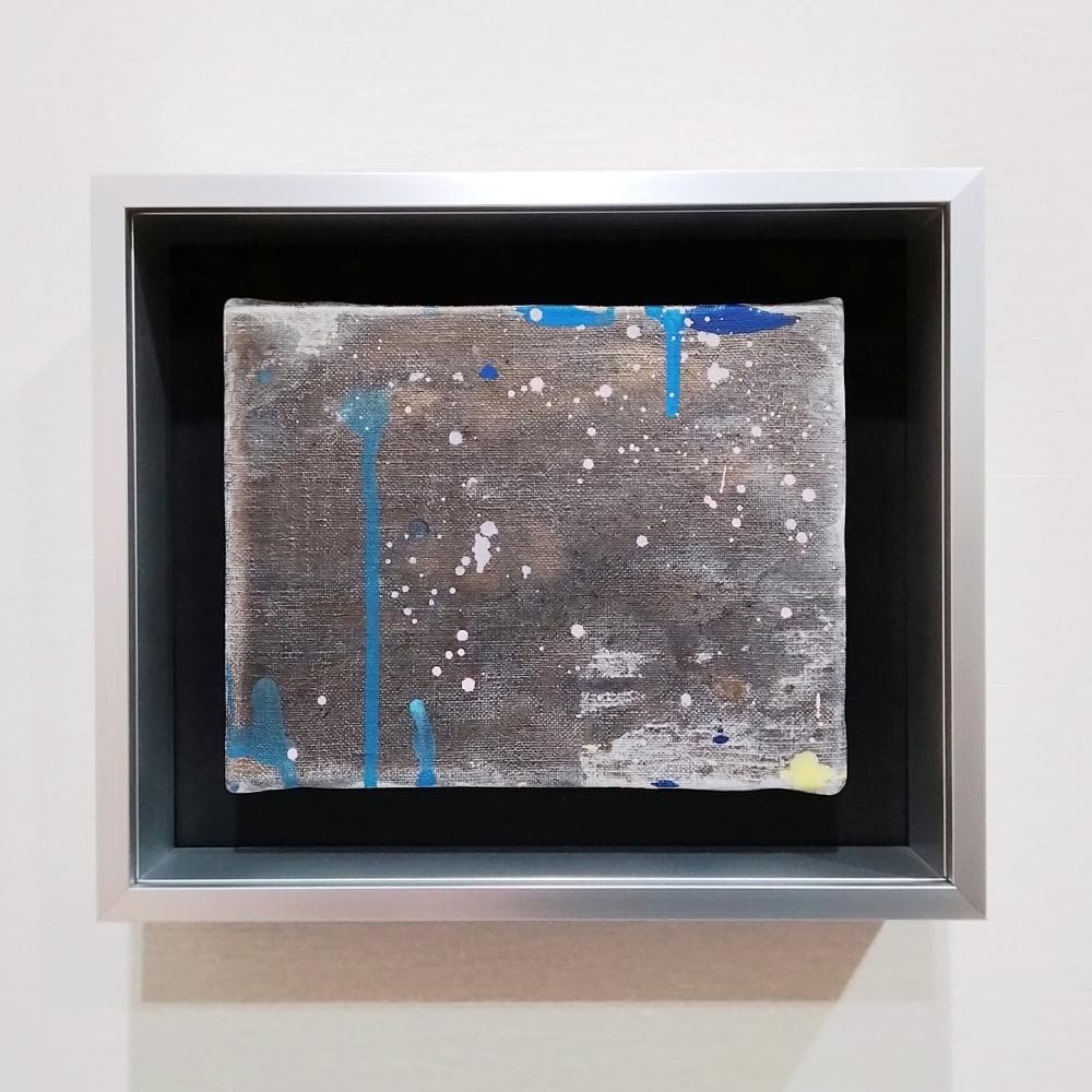 内野隆文　city　抽象画　絵画　F0号　アクリル画　現代美術　アート作品　真作