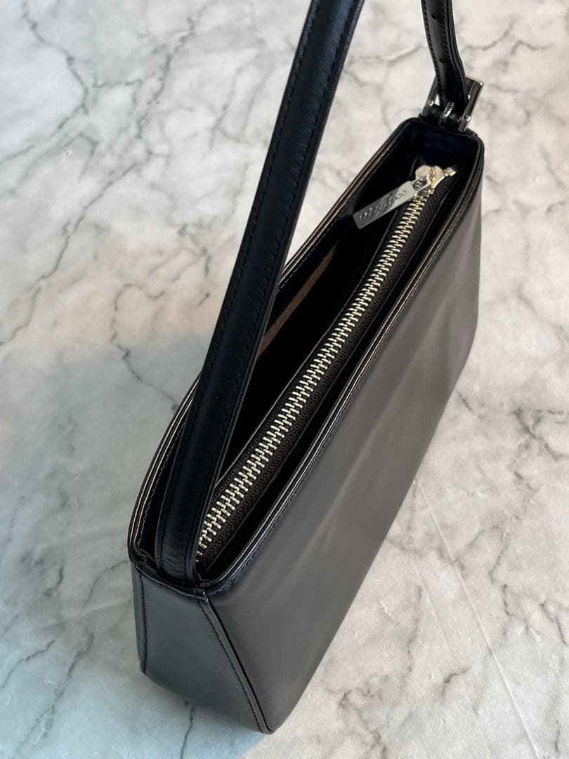 Courreges アクセサリーポーチ ハンドバッグ レザー 本革