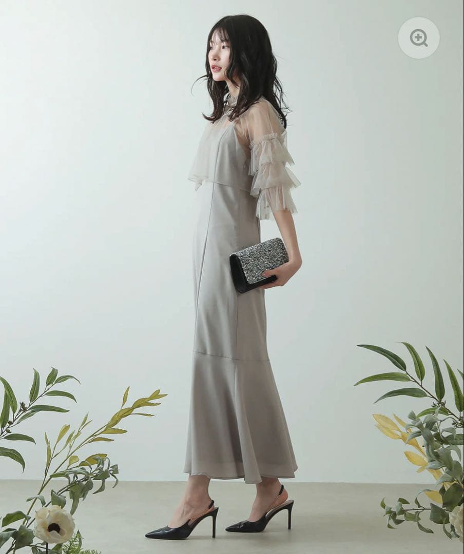 Kana チュール ティアード ボレロ 3way キャミワンピース ドレス S