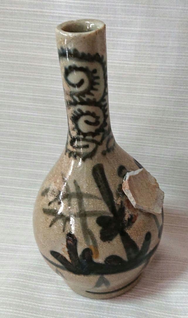 古伊万里染付一輪差し伝統的な手描き花入