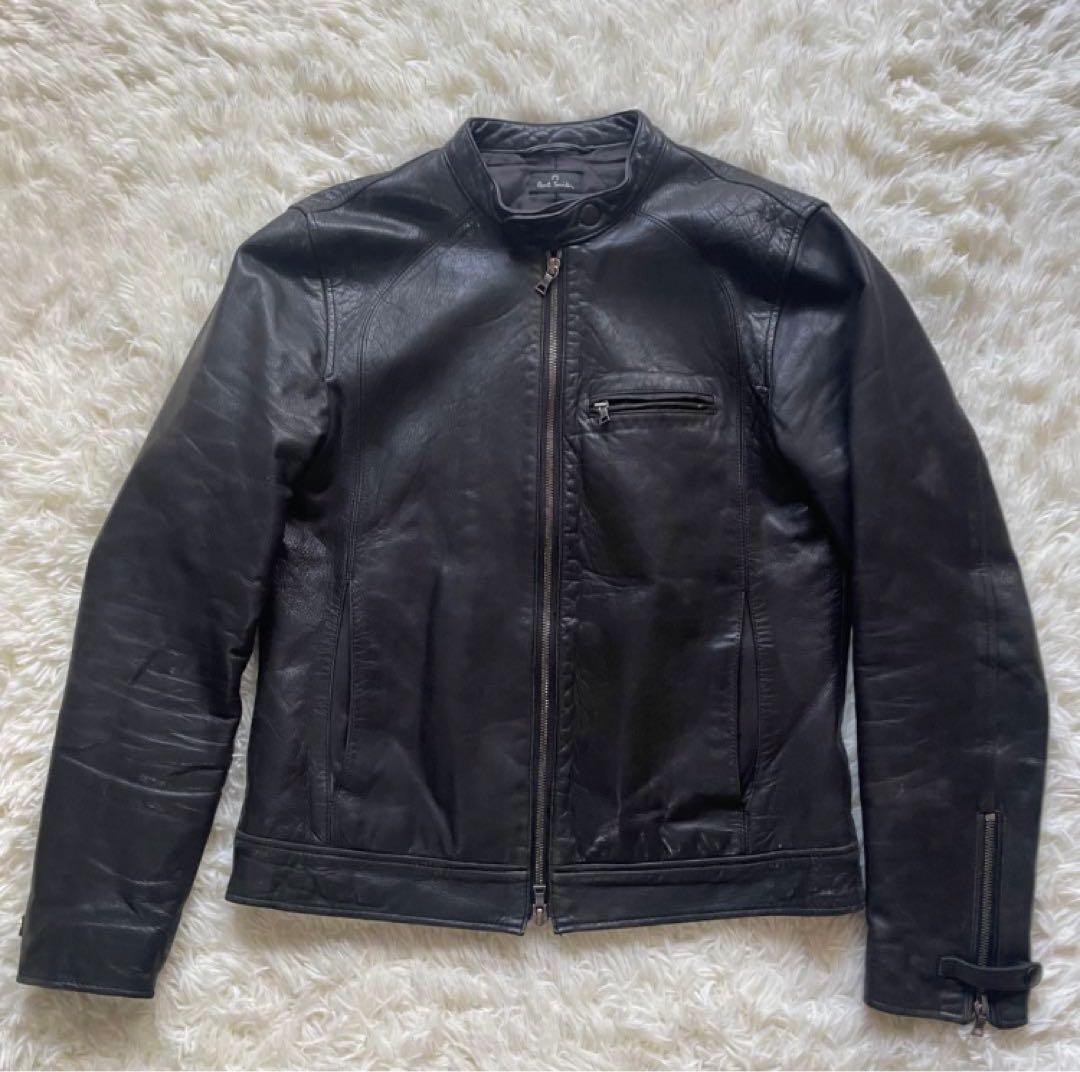 Paul Smith ポールスミス ライダースジャケット ラムレザー 羊革 Ｍ