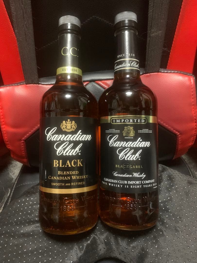 ウイスキー カナディアン クラブ ブラックラベル　2本セット