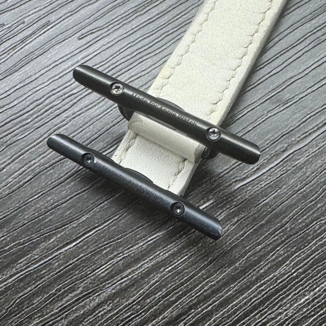 2567 Apple Watch エルメス　ホワイト　ドゥブルトゥール　二重