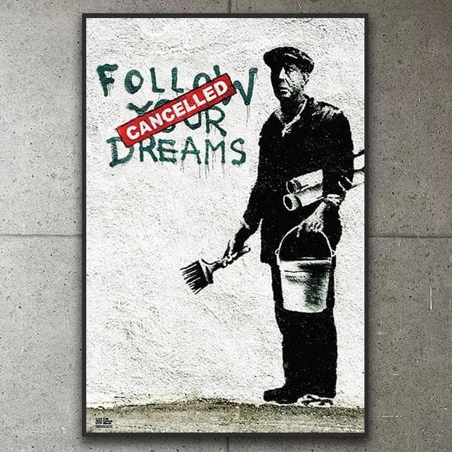 額装品/Follow Your Dreams/バンクシー/ポスター