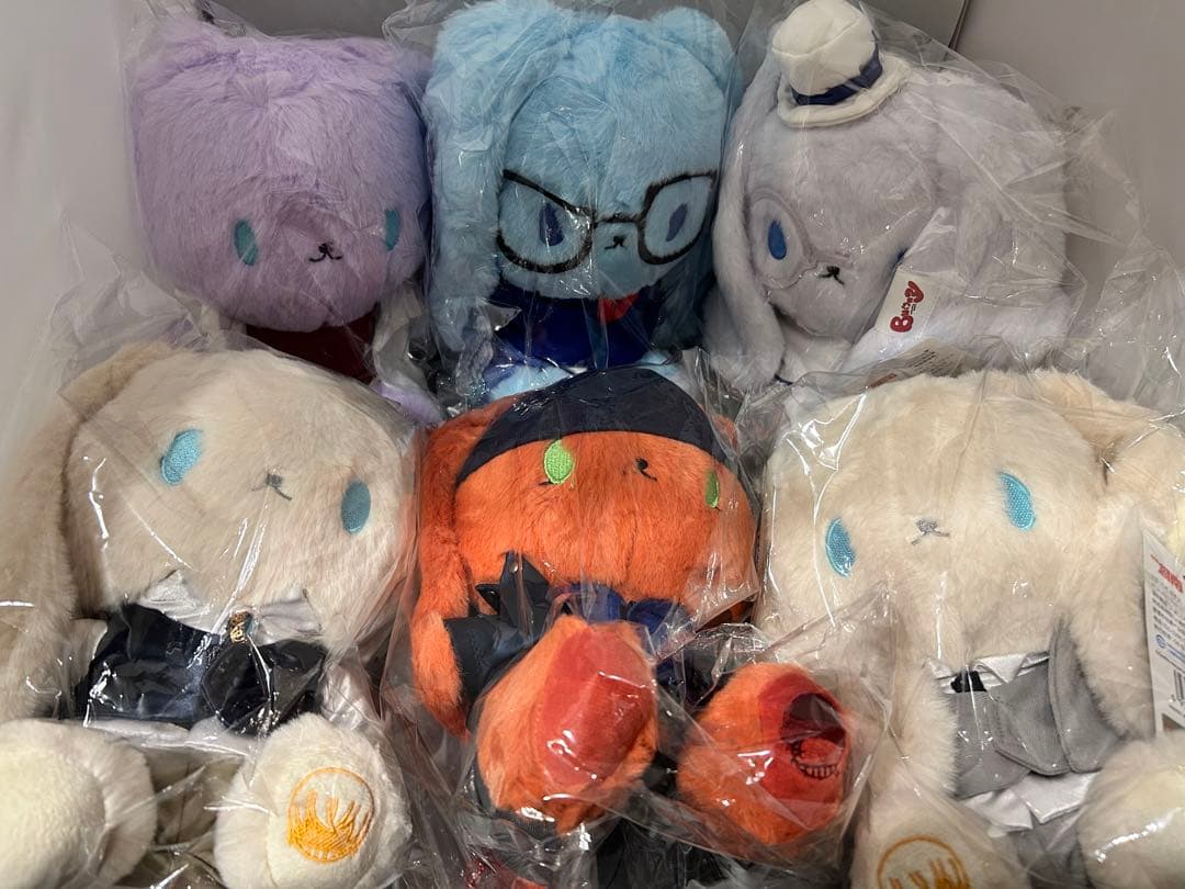 中国 名探偵コナン うさぎ ぬいぐるみ 6体セット