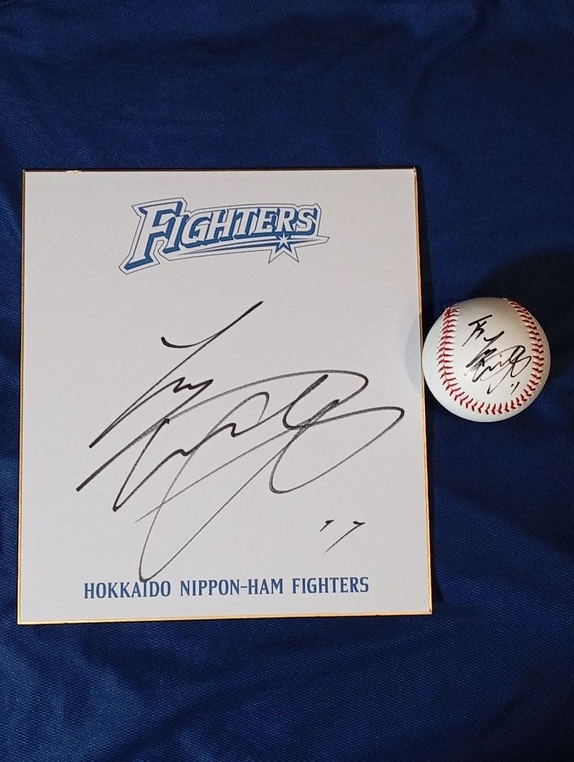 激レア！大谷翔平　直筆サイン色紙、ボールセット　球団ロゴ入り色紙