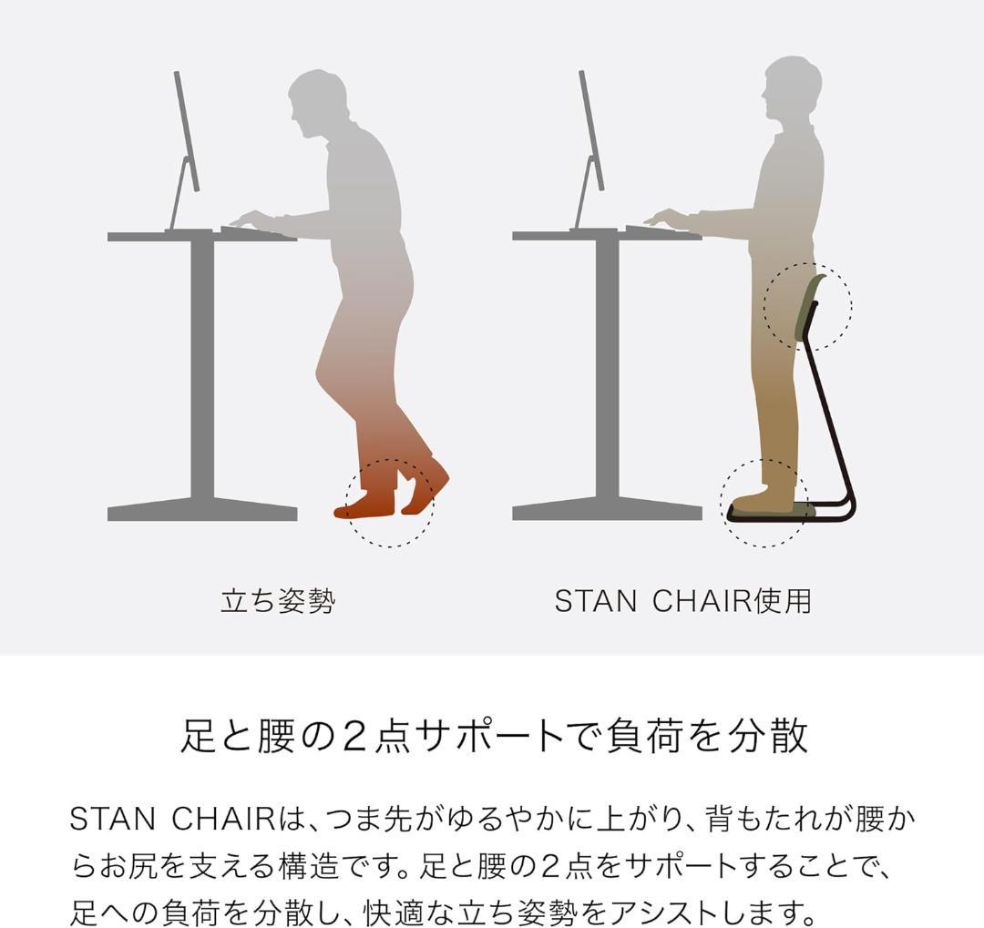 STAN CHAIR スタンディングチェア もたれる立ち椅子 腰痛 姿勢