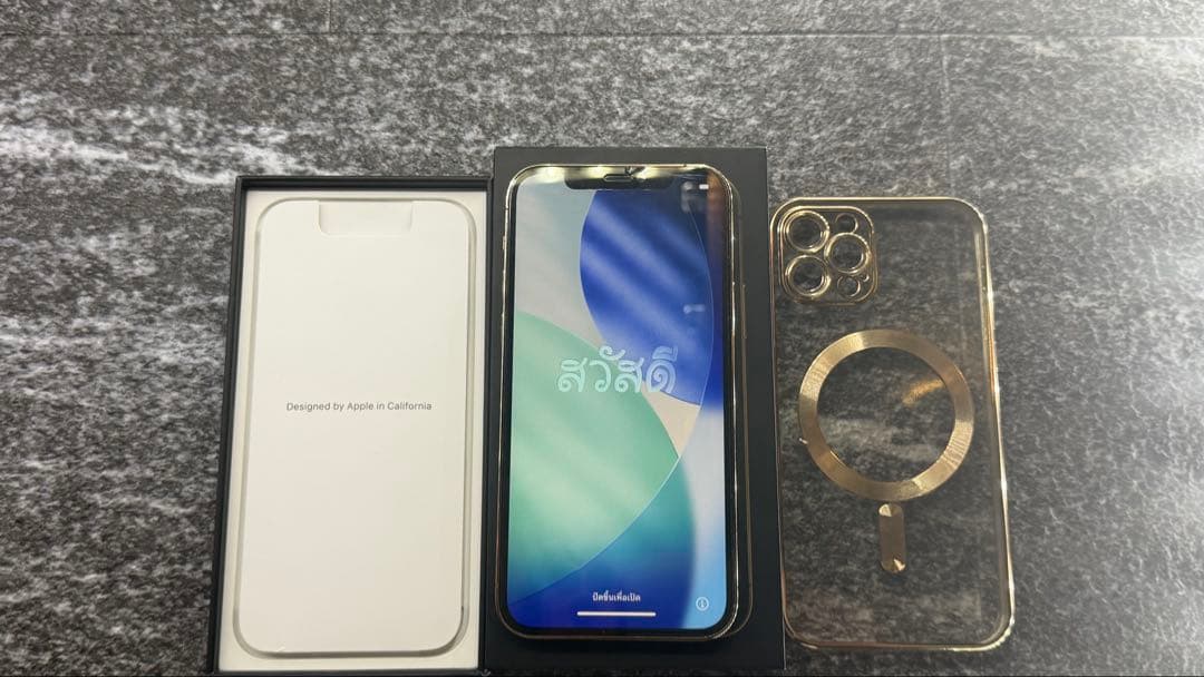 【美品】Apple iPhone 12 Pro 128GBゴールド 本体とケース