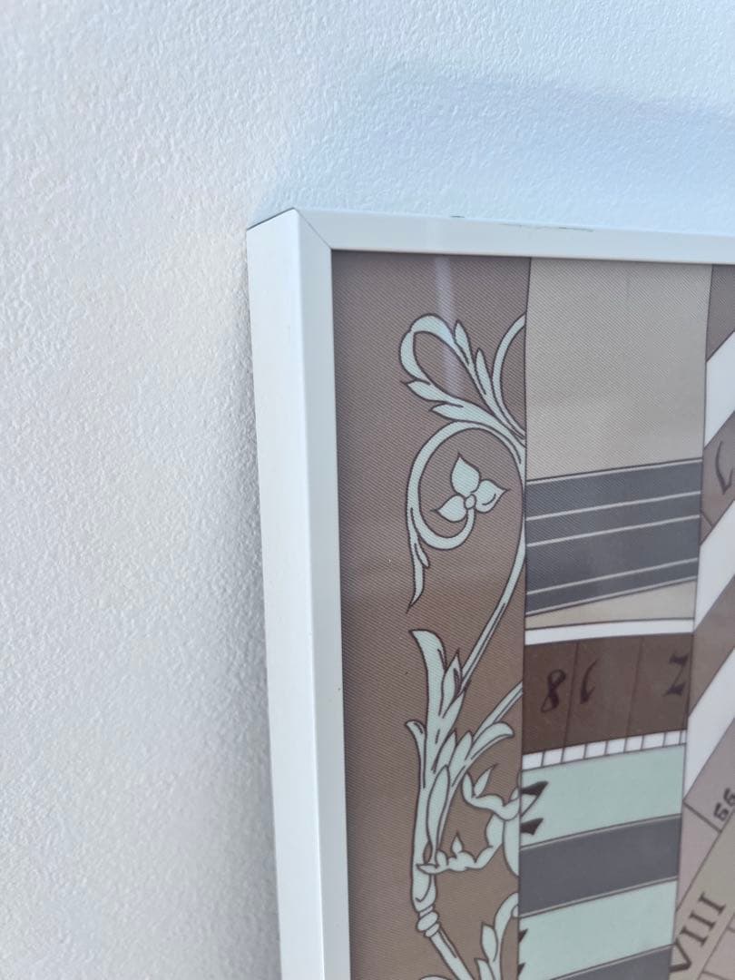 エルメス　スカーフ　額装