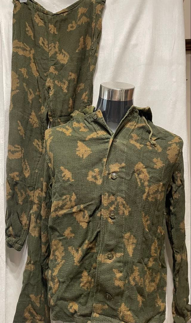 値下げ　ソ連軍　ロシア　KZS スーツ　カバーオール　迷彩服 上下 ベリョーズカ