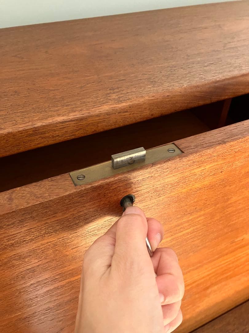 ライティングデスク ビューロー ライティングビューロー 北欧 ビンテージ 送料込