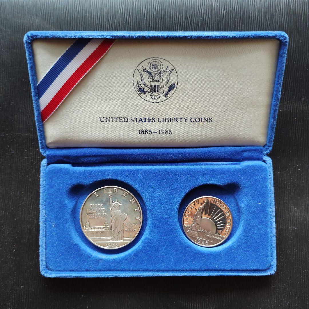 ツ*ク様 自由の女神　銀製　貨幣　　メダル　発行記念　公式記念　銀杯