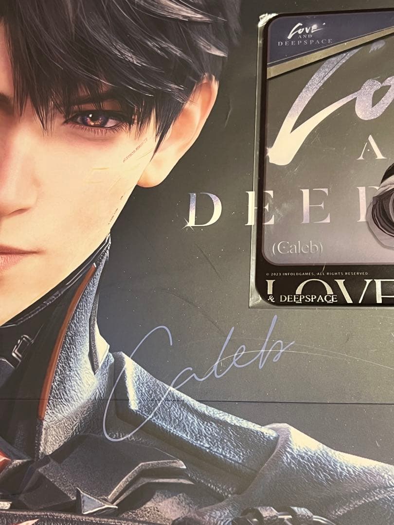 恋と深空 マヒル ポスター　Calebショッパー　フレーム付　扇子セット tgs