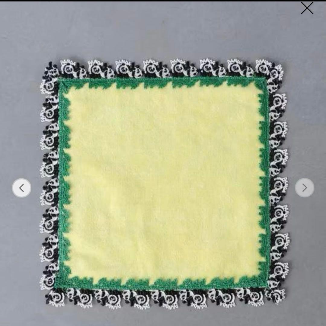 【新品　未開封　別注品】近沢レース　タオルハンカチ　パンダ　2色セット