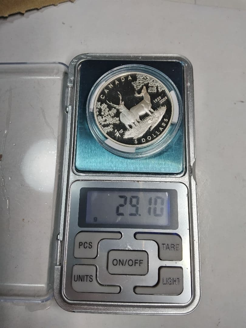 hab024 カナダ 5ドル 銀貨 1929-2009年日加修好80年