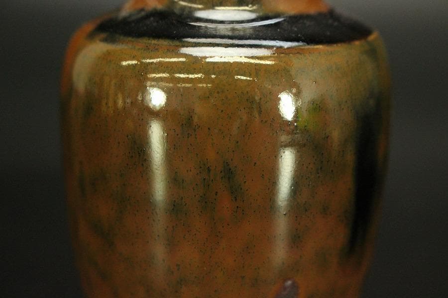 茶道具 瀬戸茶入 良蓋 美品(A777)