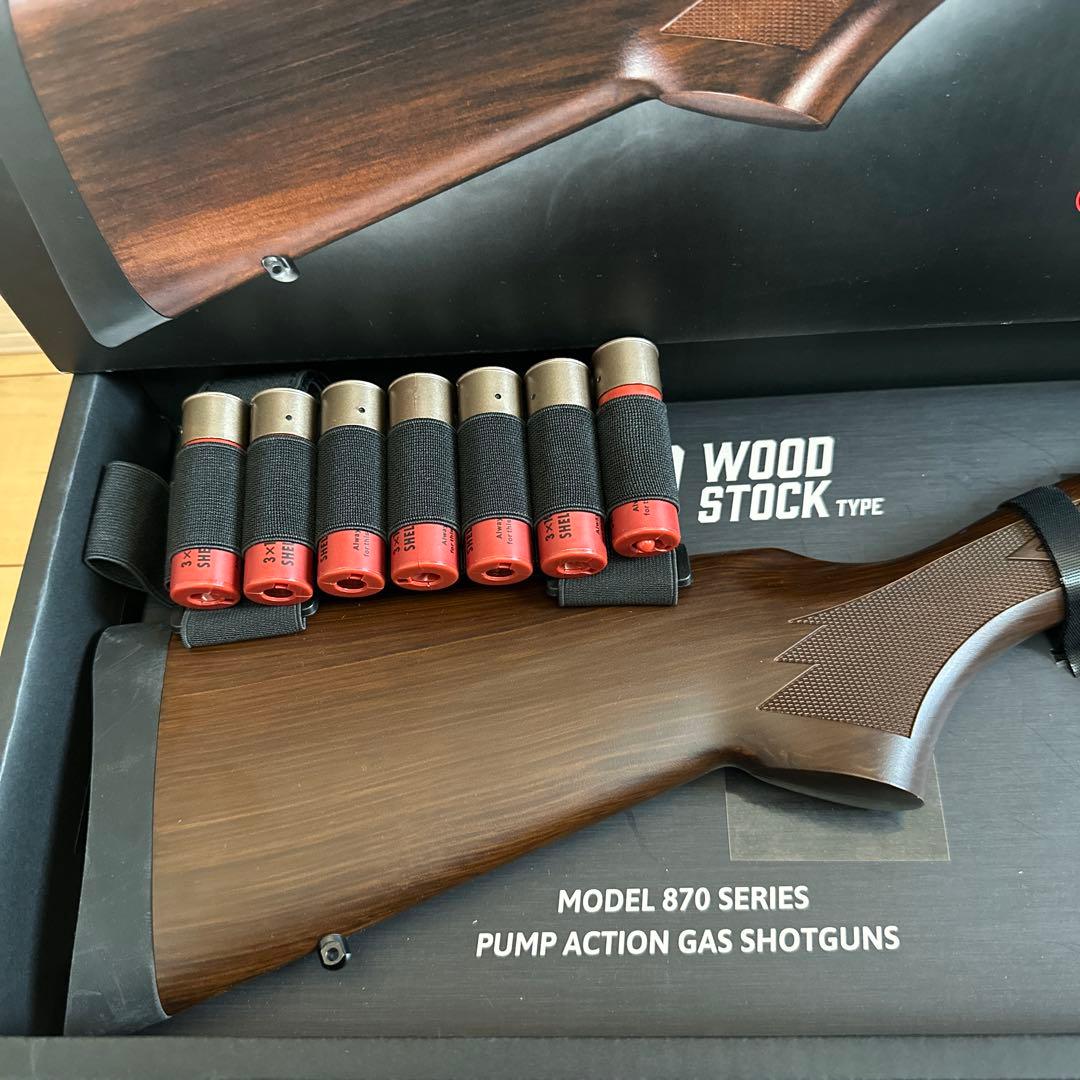 ⭐️東京マルイ⭐️ M870 ウッドストックガスガン ショットガン 付属品セット♡