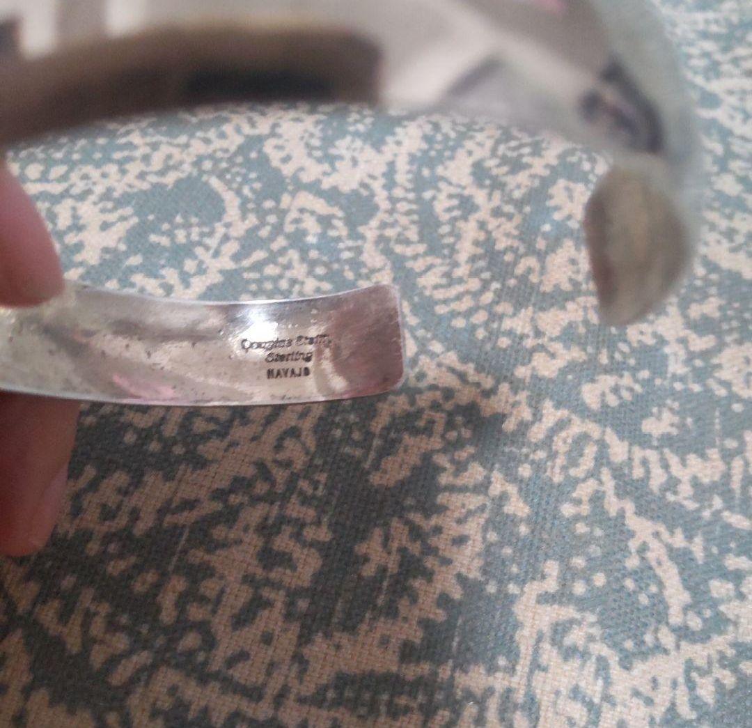 ナバホ族　シルバー バングル ダグラス　エッツィー　925