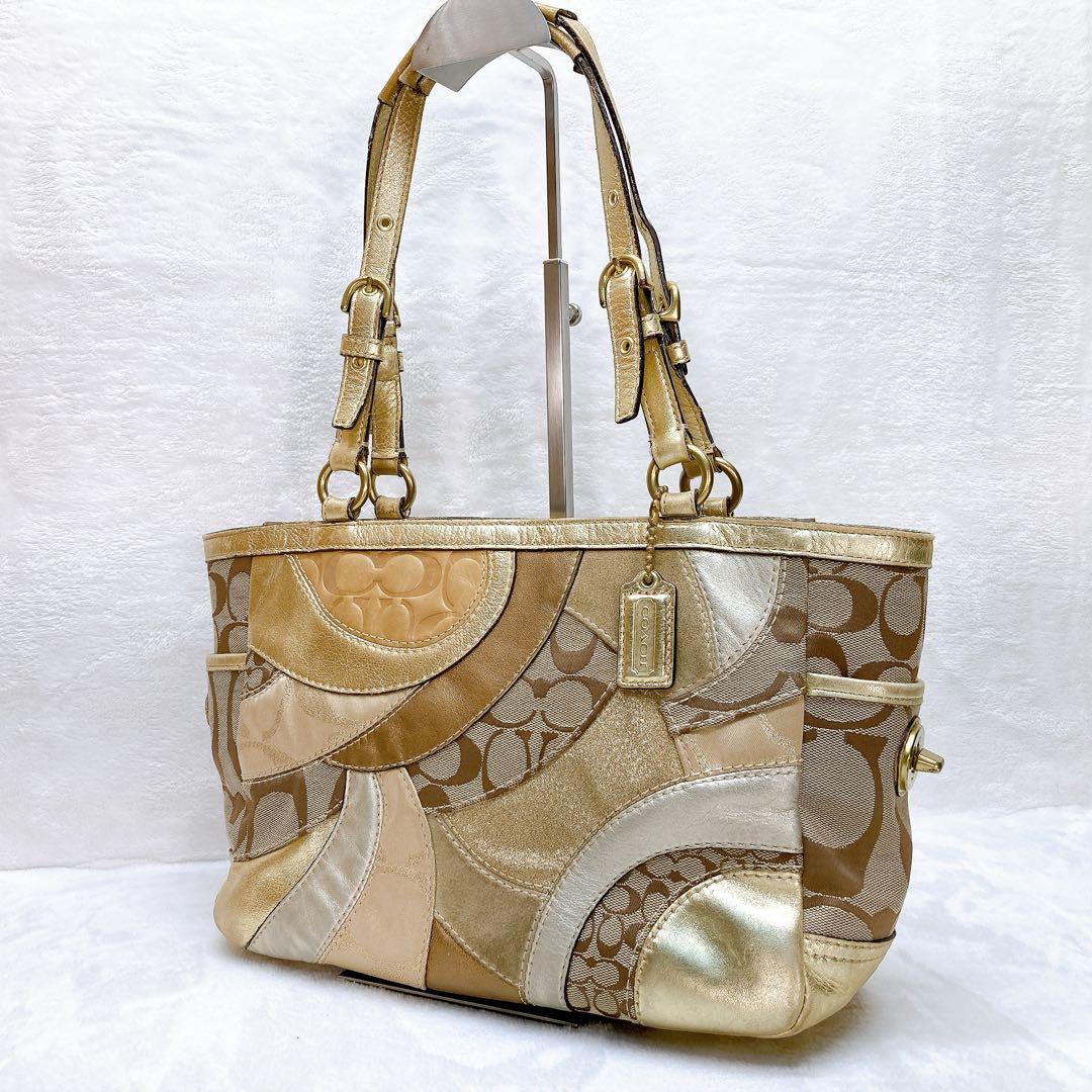 バッグ Coach Patchwork Signature TurnLock y2k