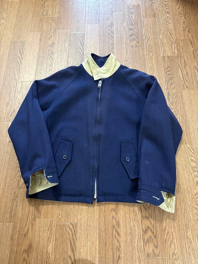 Lands' End リバーシブル　G9型ジャケット　ネイビー/ベージュ