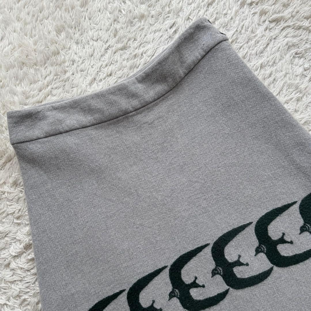 ミナペルホネン フレアスカート go! 台形スカート ツバメ コットン 38