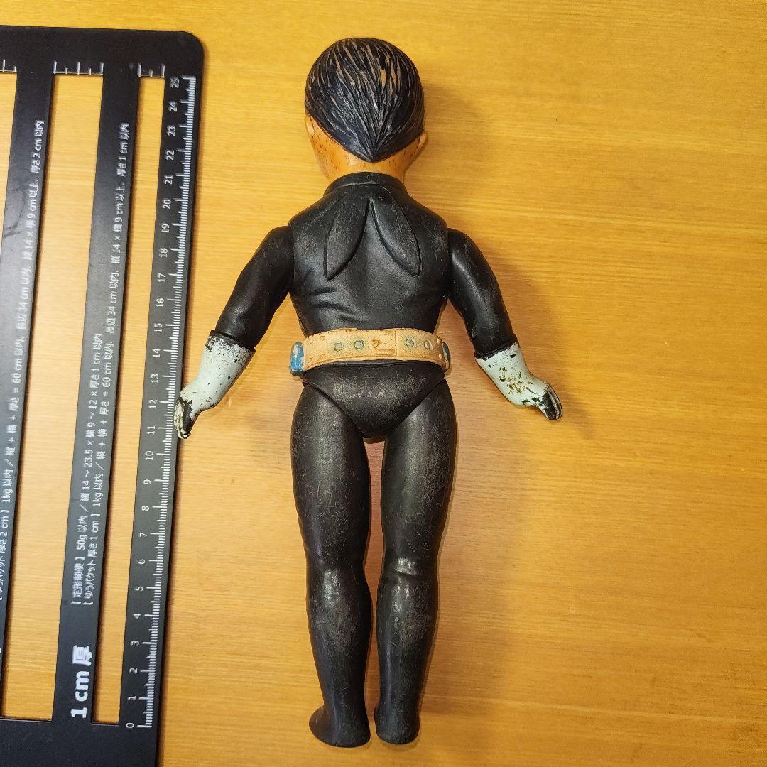 (値下げしました)中古ソフビ　面とれ　仮面ライダー1号　マスク無し　25センチ