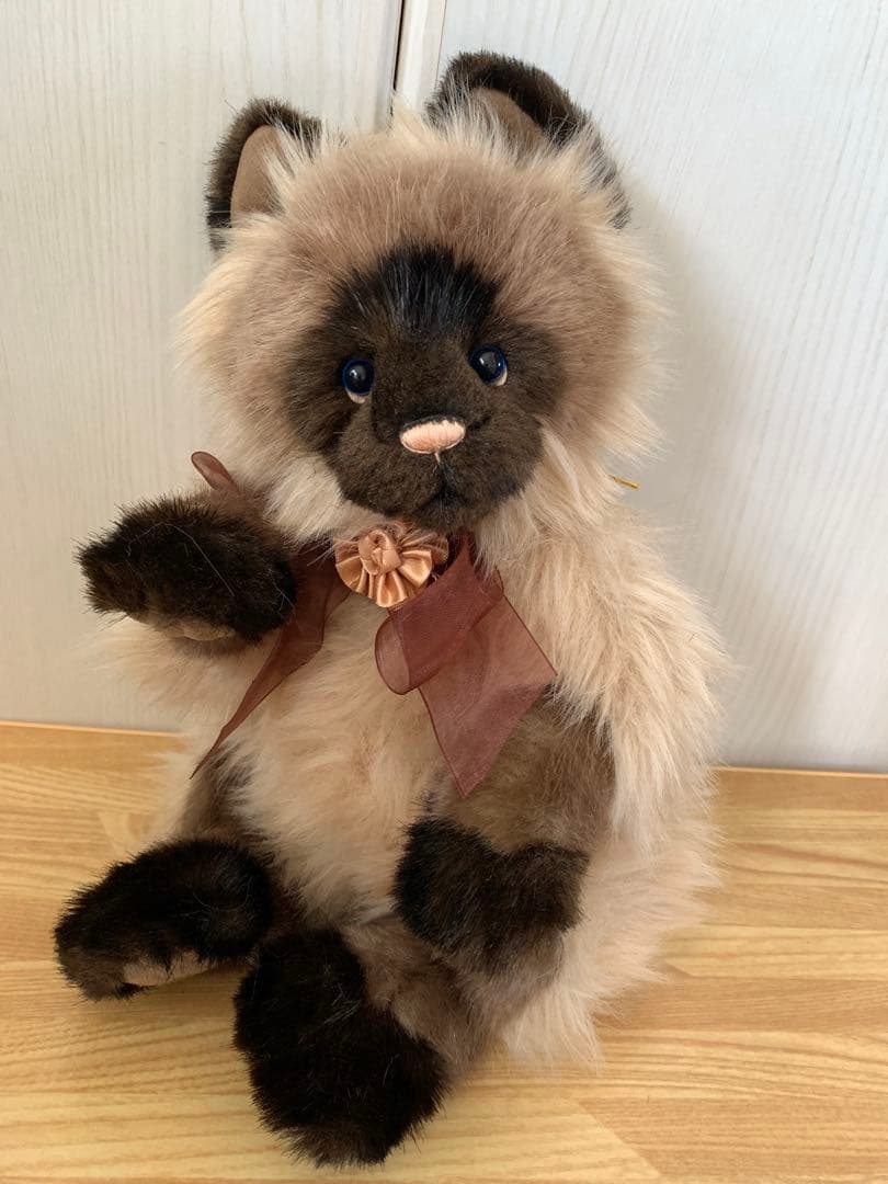 チャーリーベアーズ　テディベア　ネコ　シャムネコ