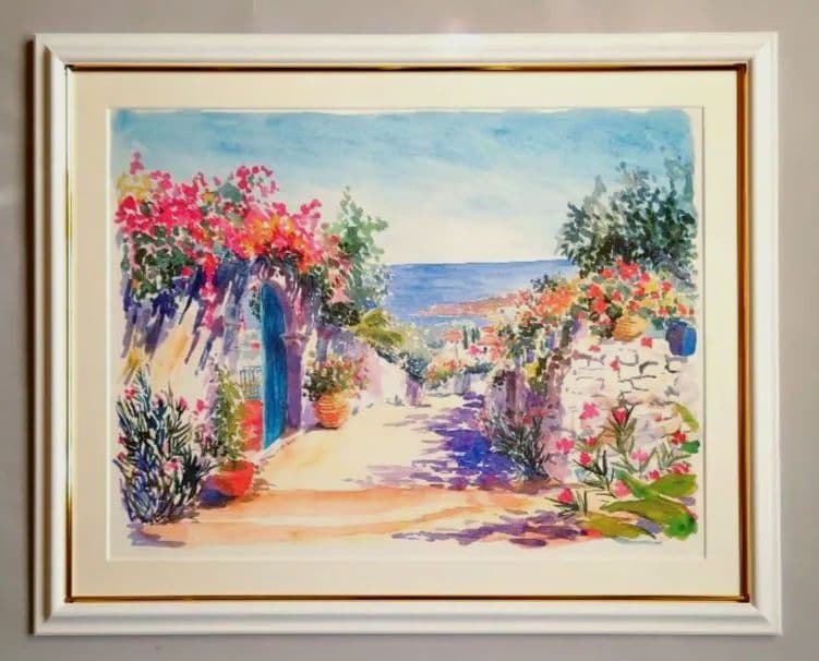 特価◯絵画 シルクスクリ―ン版画 額装品