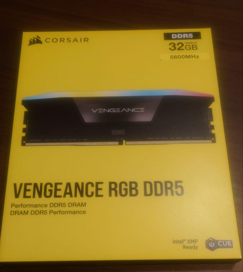 CORSAIR VENGEANCE RGB DDR5 32GB 5600 未使用