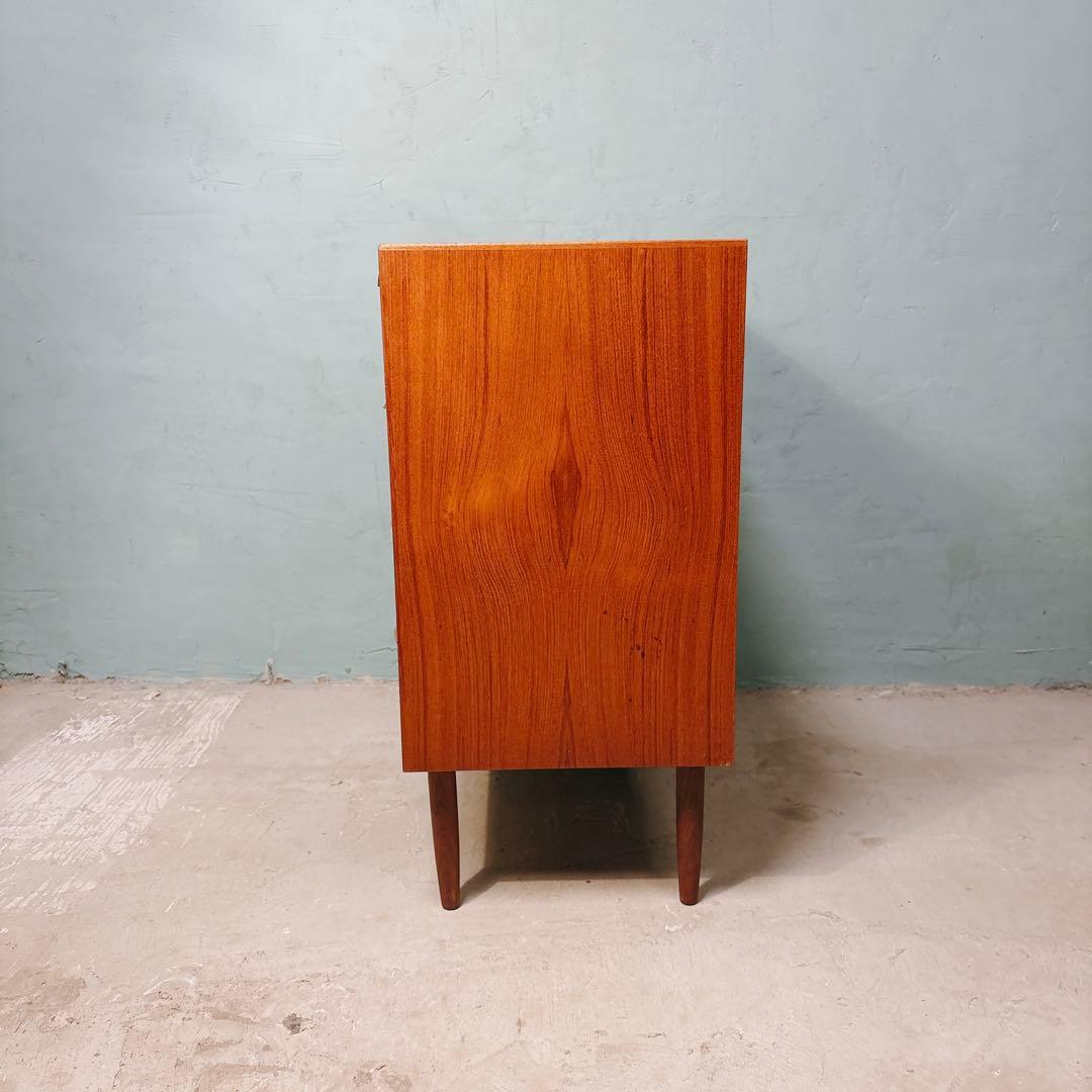 【ふっち】デンマーク　チーク材　四段チェスト　北欧家具　北欧ビンテージ