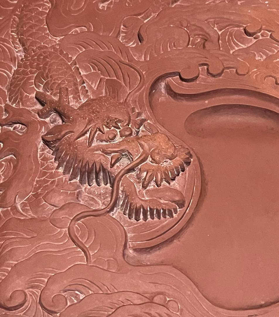 お値下げしました^o^ 手彫りの硯　龍