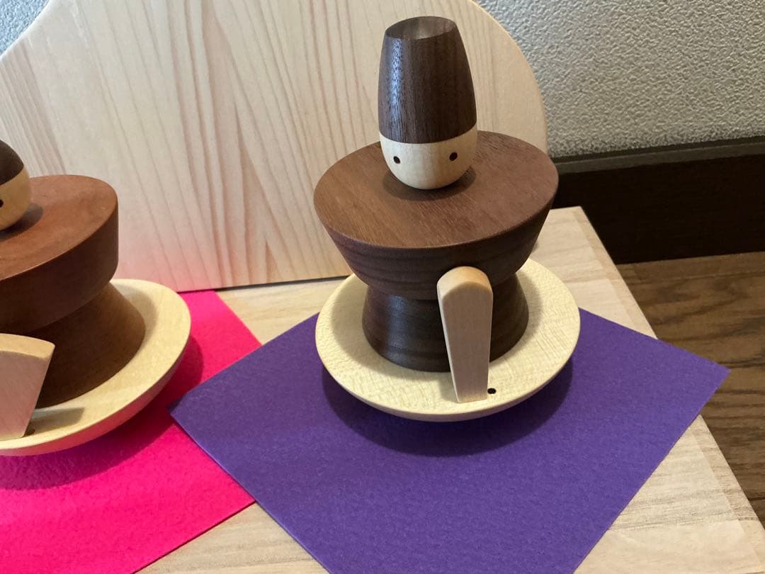 ウッドアート楽 きのいいお雛さま 木製雛人形 ・桃の節句・ひなまつり