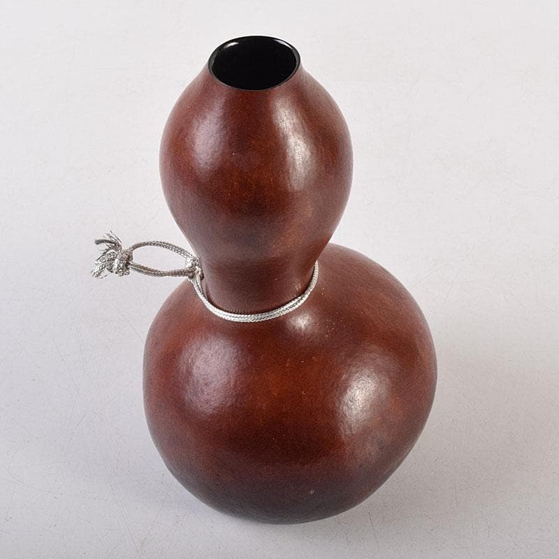 茶道具　中村宗哲作　利休好　瓢箪花生　裏千家十四代淡々斎極め箱　M　R8864