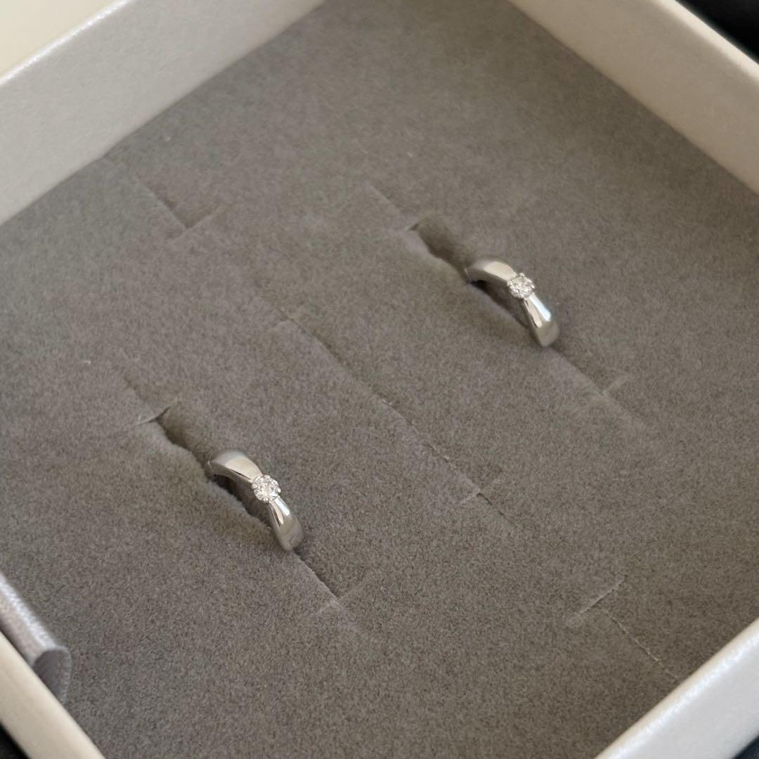 プラチナダイヤモンドピアス