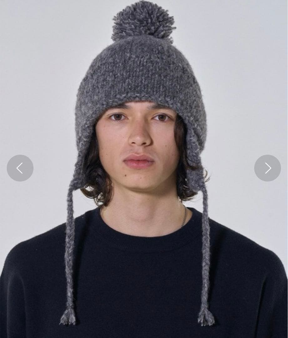 VICTIM ヴィクティムxCA4LA カシラ　フラップニットキャップ　ニット帽