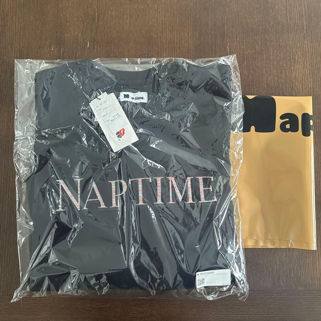 新品未開封　Naptime プルオーバースウェットBLACK Sサイズ