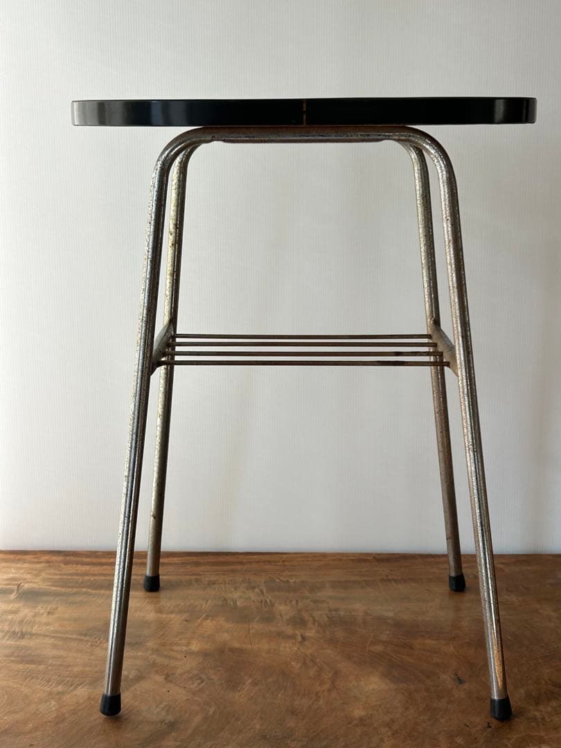 ヴィンテージ　鉄脚テーブル　古道具　アンティーク　古家具　昭和レトロ　当時物