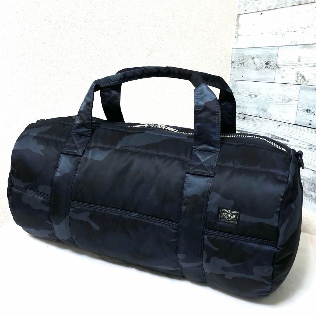 未使用級✨激レア ポータータンカー ボストンバッグM 2wayカモフラネイビー
