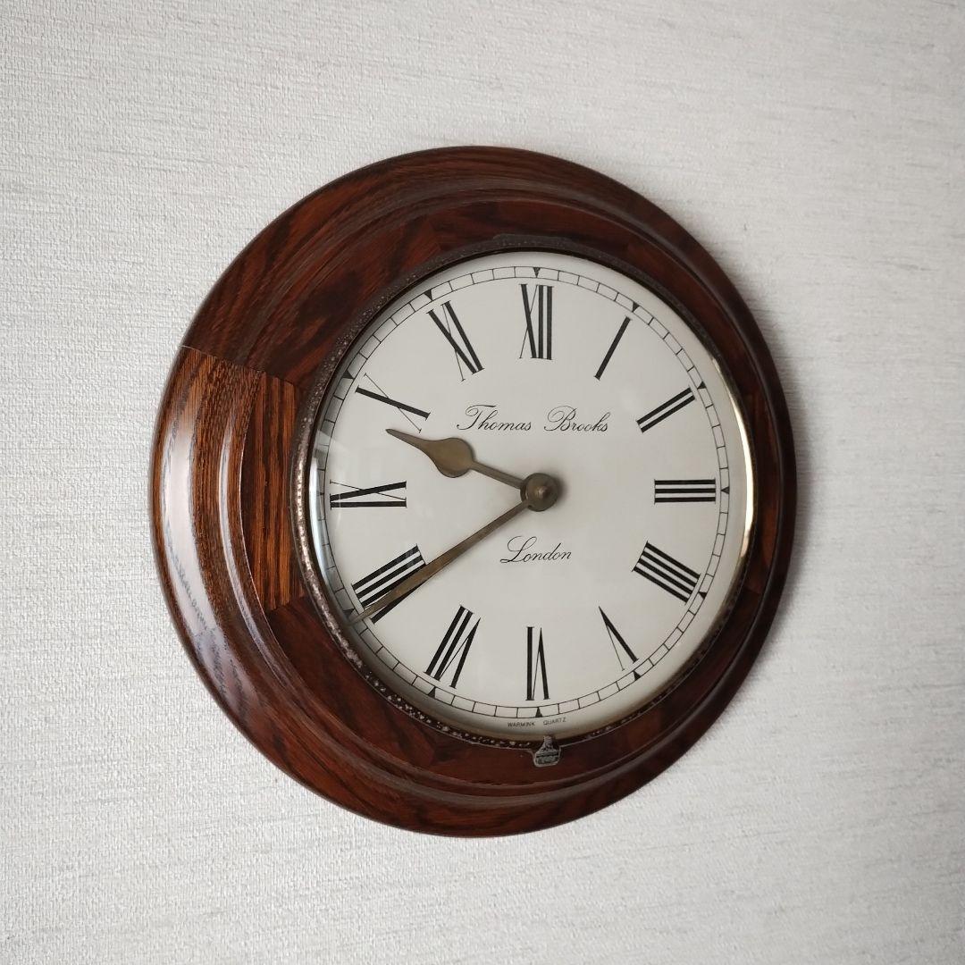 星*様 THOMAS BROOKS　LONDON　掛時計　クォーツムーブメント