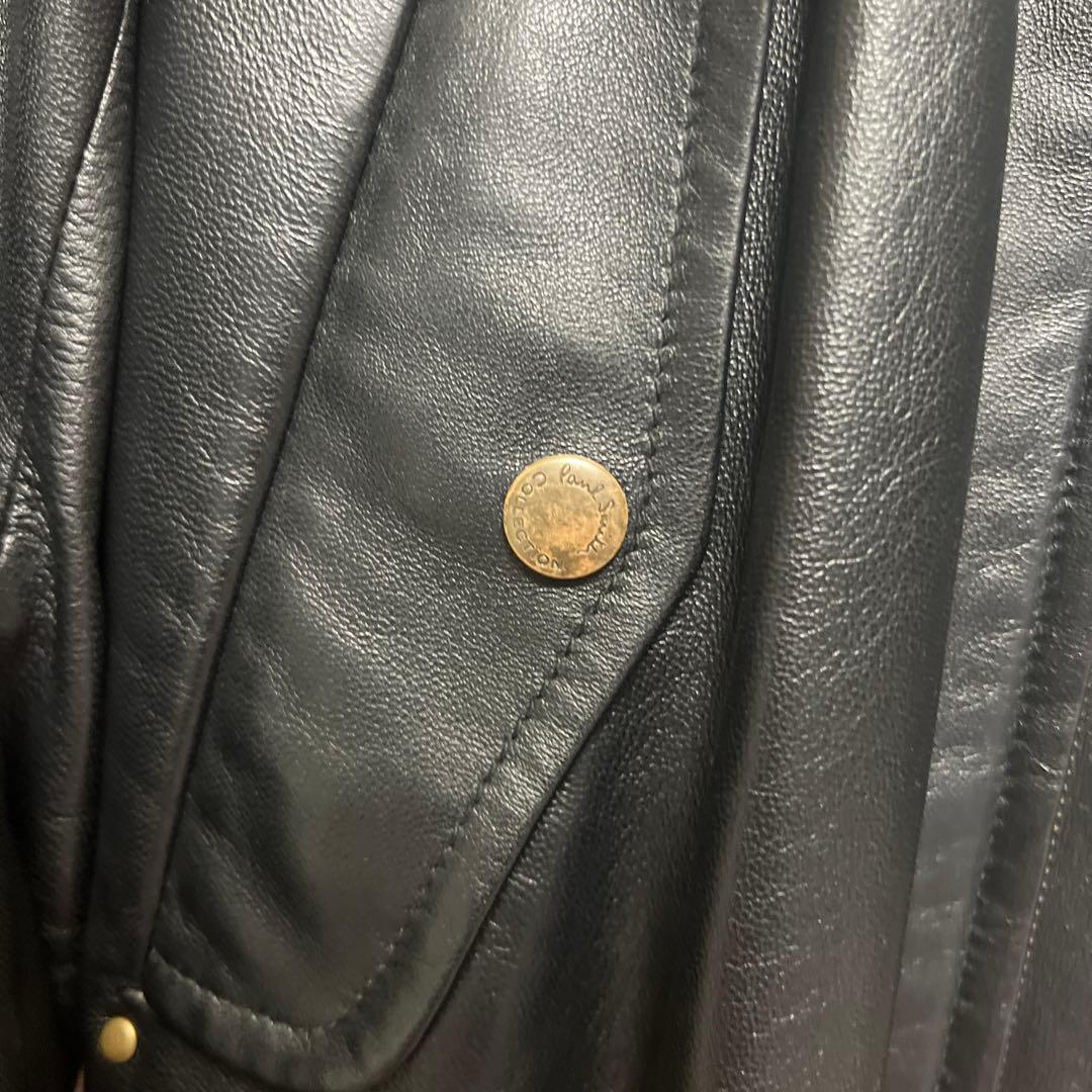最終値下げ　 Paul Smith レザージャケット　ラムレザー L ブラック